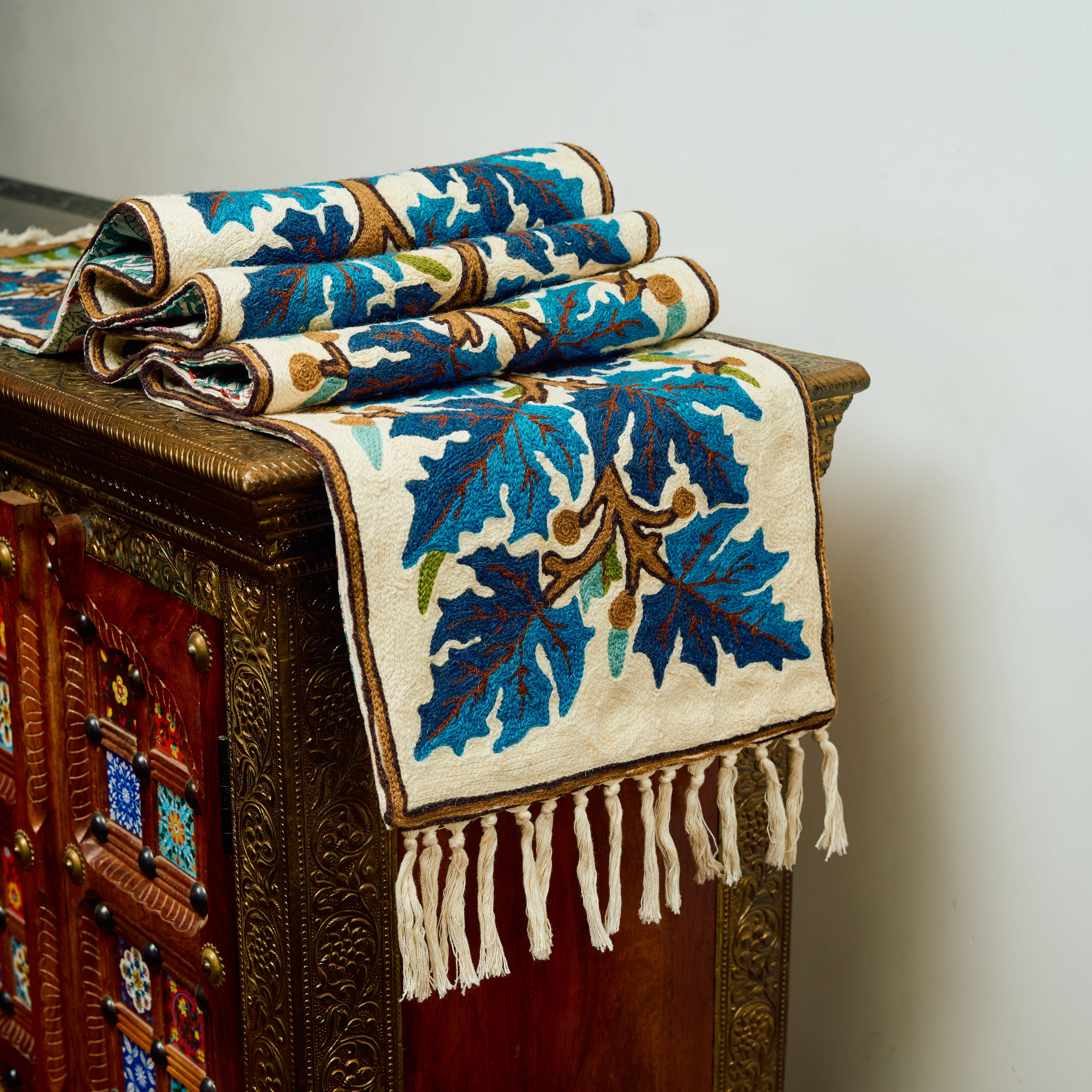 Chinar Sanctuary Reversible Kashmiri Embroidered Runner