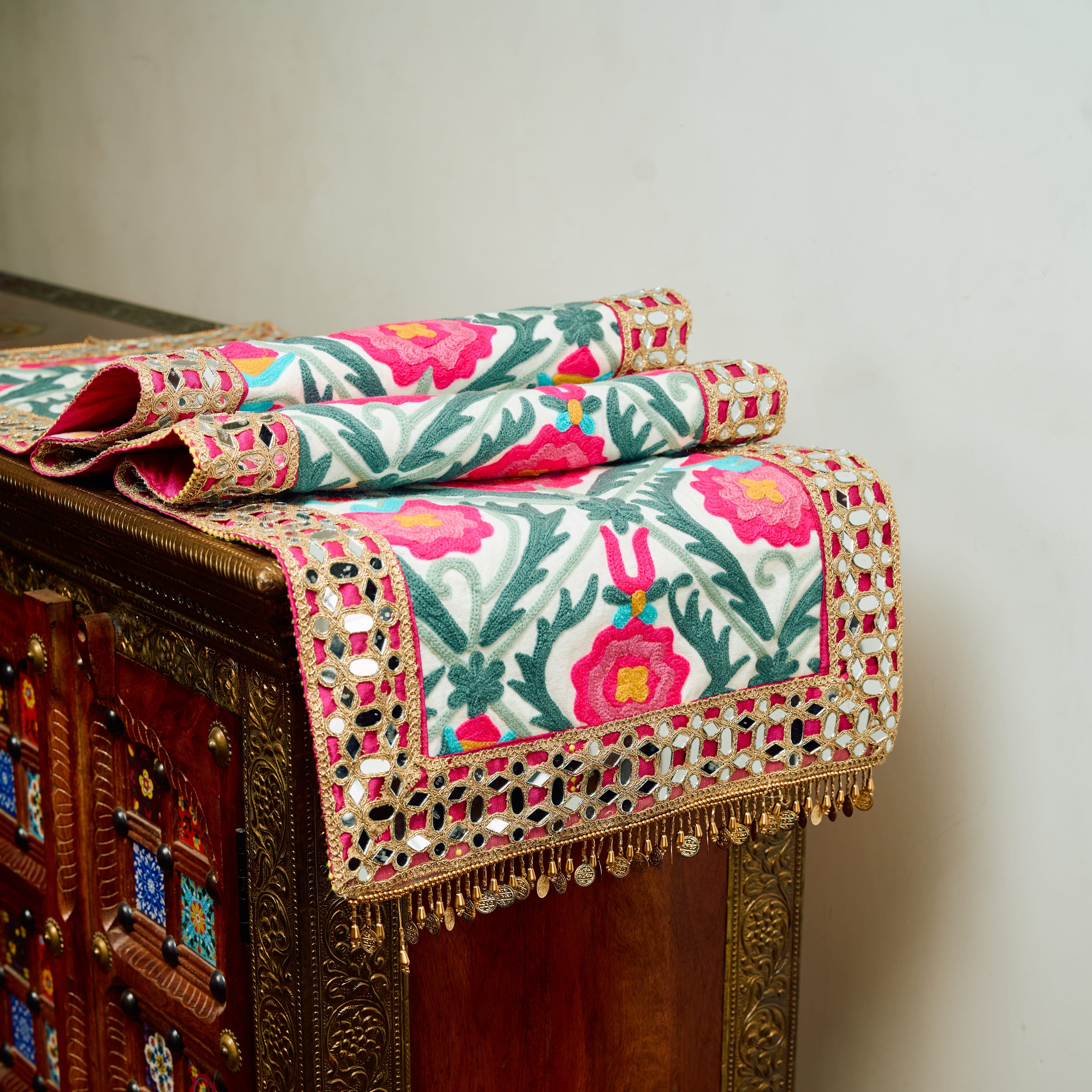 Spring Blossom Suzani Runner