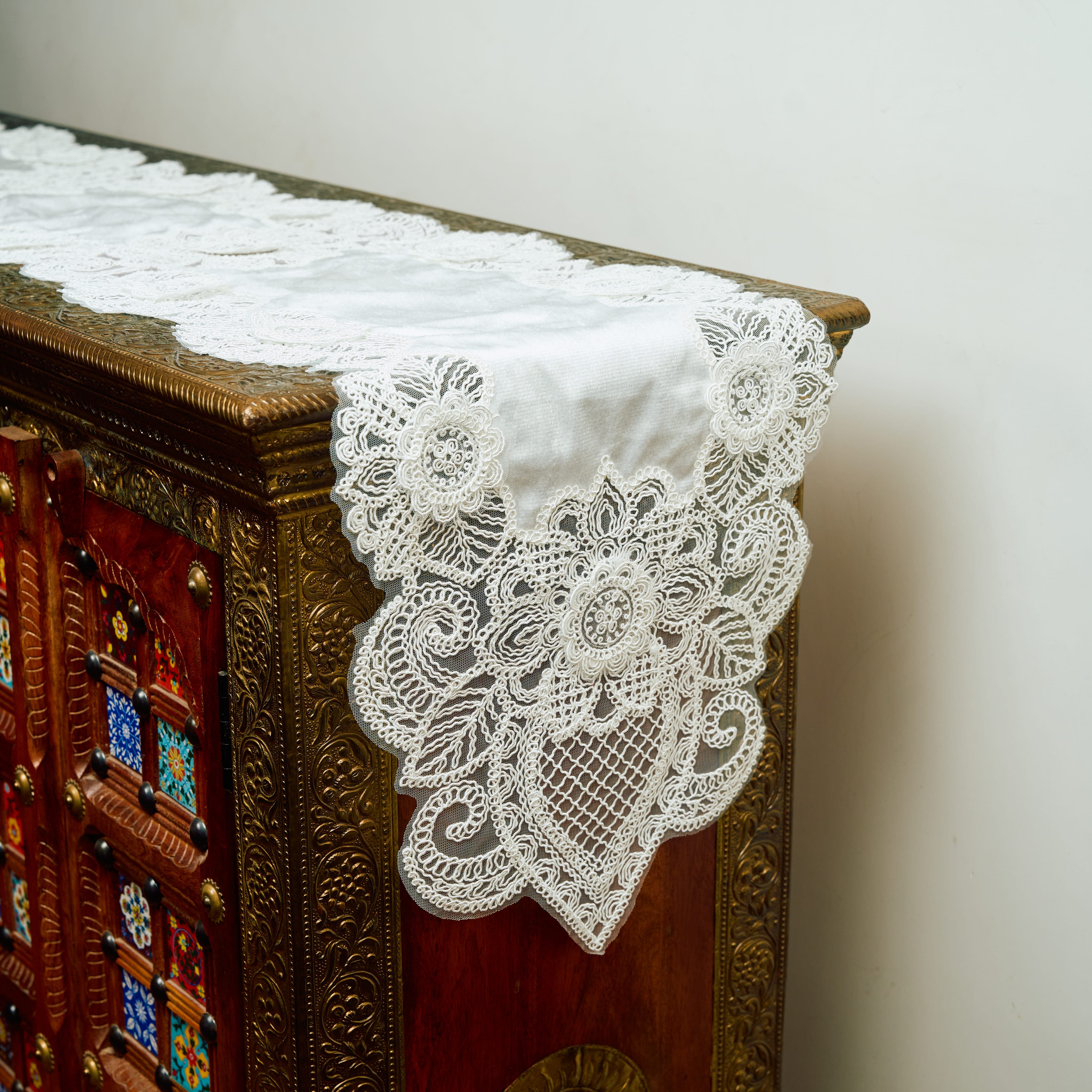 Turkish White Long Luxury Runner