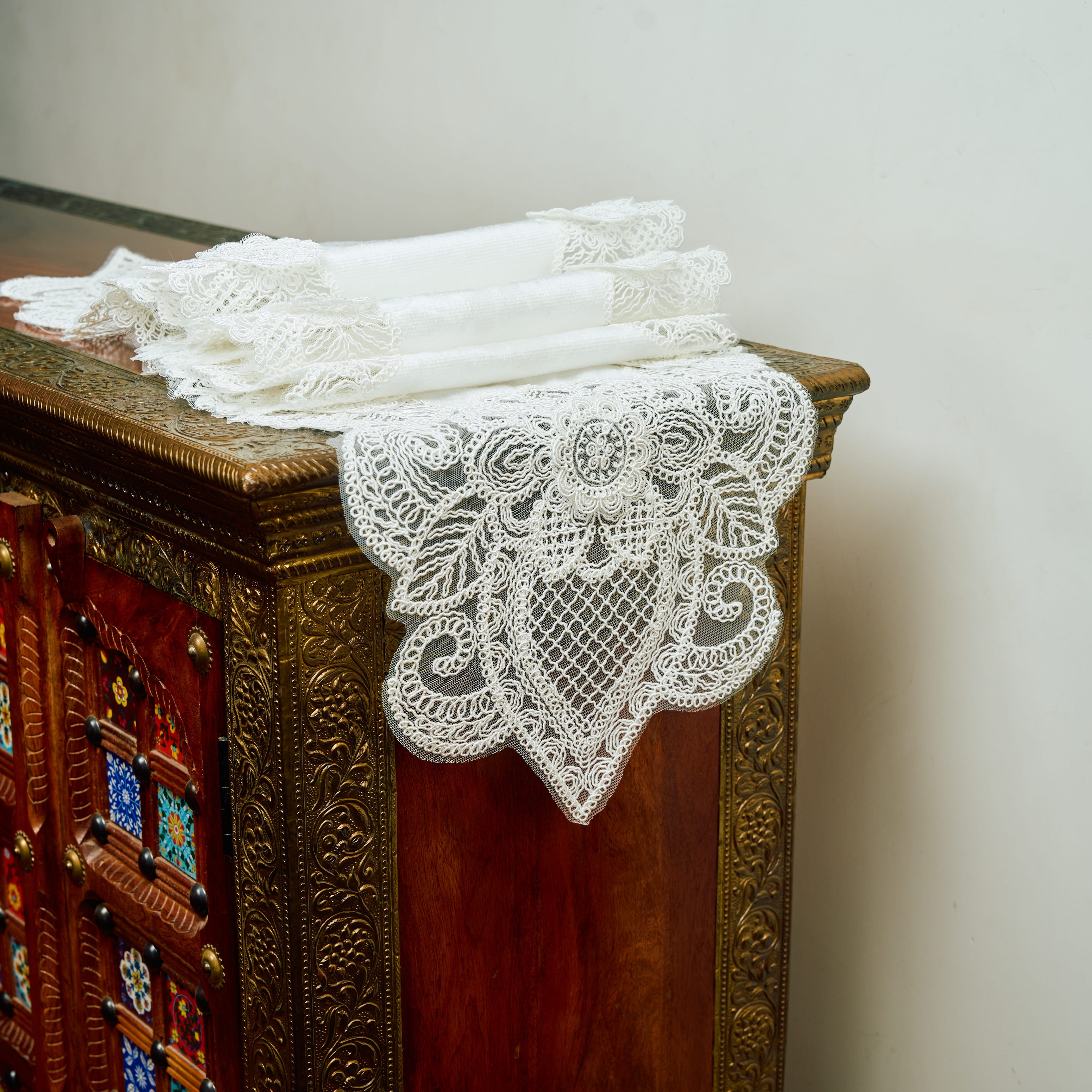Turkish White Long Luxury Runner